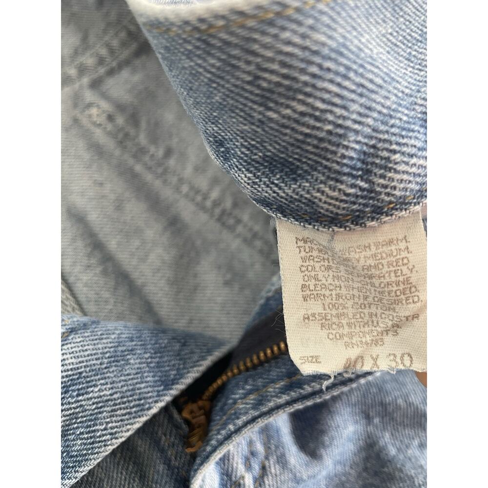 Vintage Lee Jeans Sears Mens Regular Fit Eurobleach Blue Size 40 x 30 New (NWT) - Picture 8 of 16